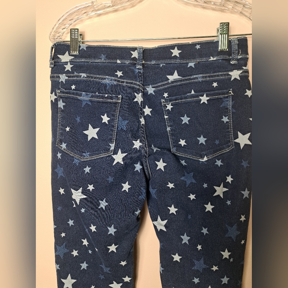 WONDER NATION Girls Fashion Star Print Jeggings ~ Patriotic Summer - Picture 5 of 9